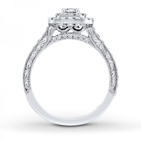 Engagement Ring Crystals Titanium steel