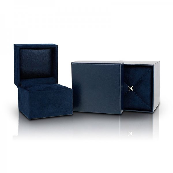 Crystal Rose Split Shank Ring in Titanium steel and Rose Copper and zinc alloy